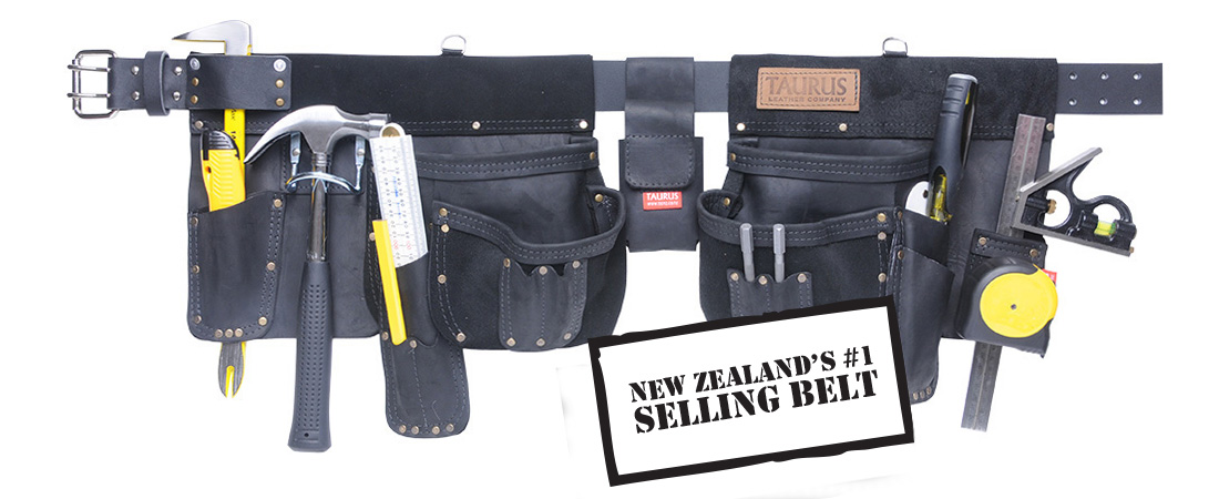 Taurus leather, heavy duty tool belt apron